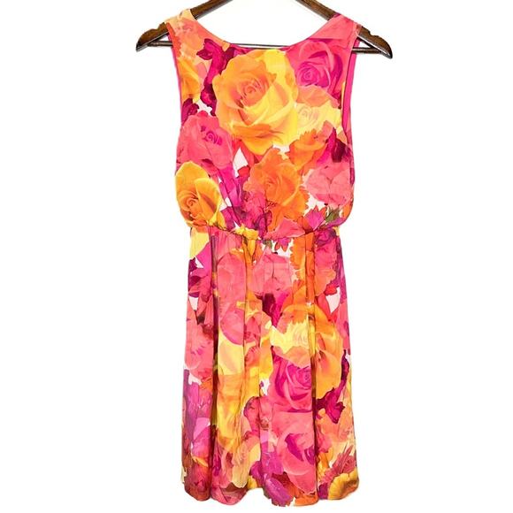 ALICE+OLIVIA SILK SLEEVELESS DRESS - Picture 5 of 10